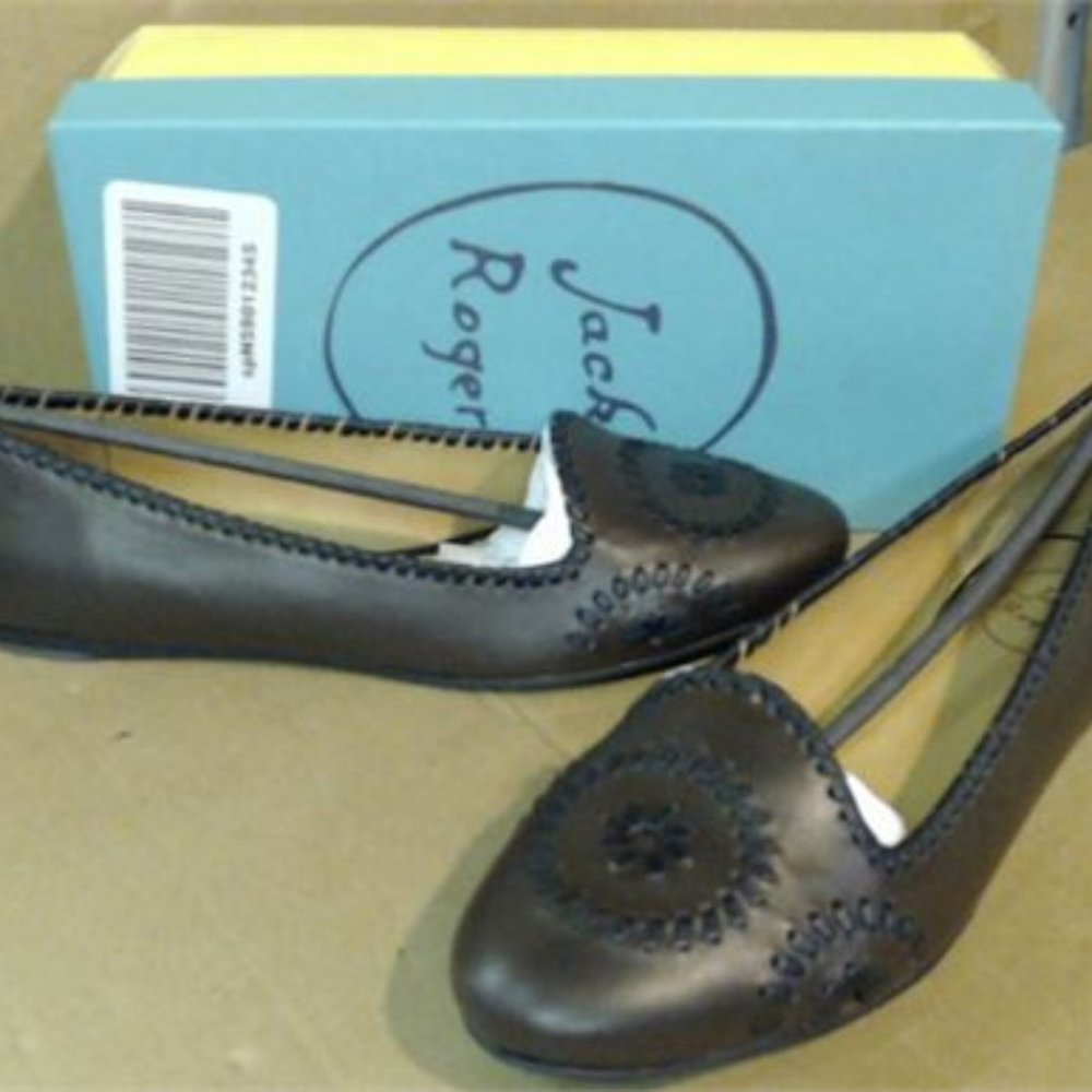 Jack Rogers Women's Waverly Ballet Flat Shoes Sz 9.5 M